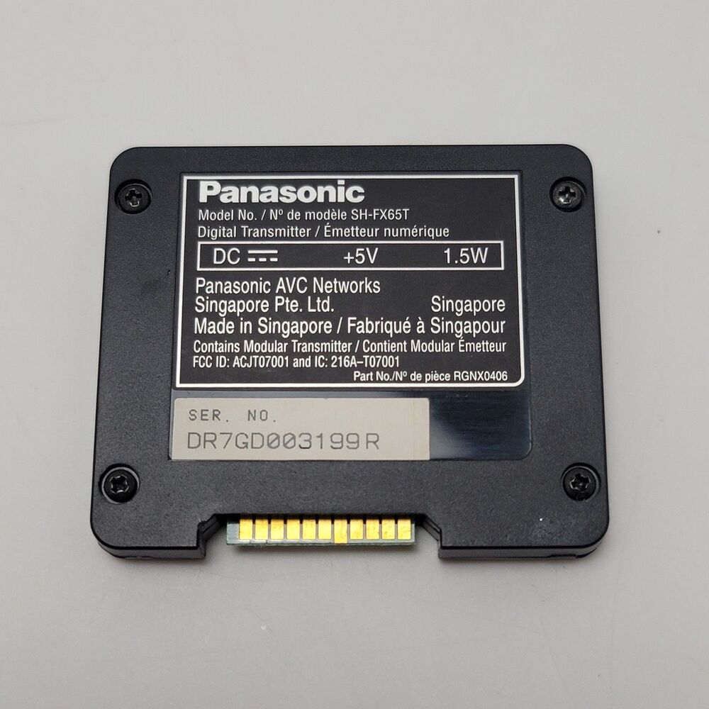 Panasonic SH-FX65T Wireless Speaker System Digital Transmitter - CARD ONLY